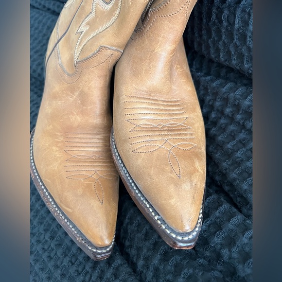Vintage ‘80s Panhandle Slim tan western boots / women’s 6B - Picture 4 of 6